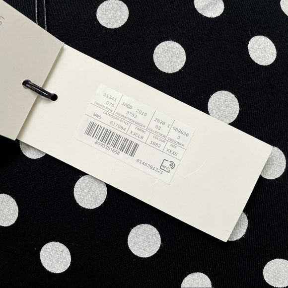 Gucci Black Logo Polka Dot Sweatshirt XXXS XS 617964 Designer Luxury Top Trendy - Picture 14 of 16